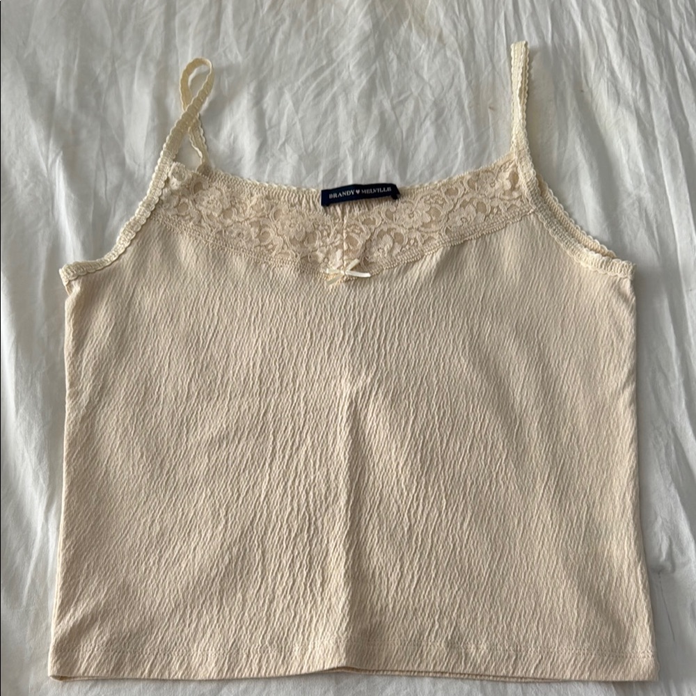 Brandy Melville Cream Lace Cami